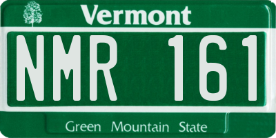 VT license plate NMR161
