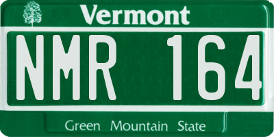 VT license plate NMR164