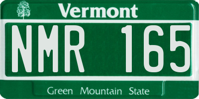 VT license plate NMR165