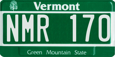 VT license plate NMR170
