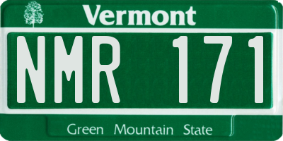 VT license plate NMR171