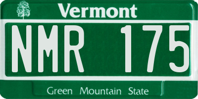 VT license plate NMR175
