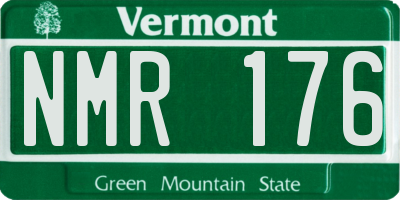 VT license plate NMR176