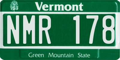 VT license plate NMR178