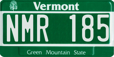 VT license plate NMR185