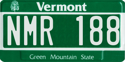 VT license plate NMR188