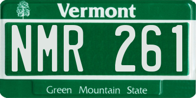 VT license plate NMR261