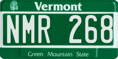 VT license plate NMR268