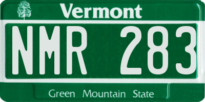 VT license plate NMR283