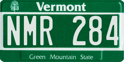 VT license plate NMR284