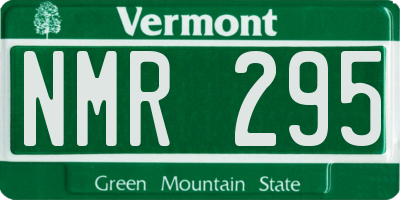 VT license plate NMR295