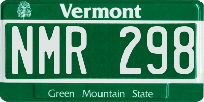 VT license plate NMR298