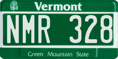 VT license plate NMR328