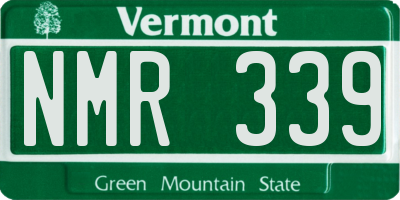 VT license plate NMR339