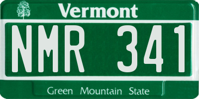 VT license plate NMR341