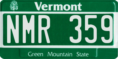VT license plate NMR359