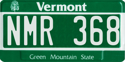 VT license plate NMR368