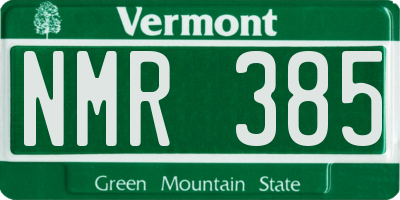 VT license plate NMR385