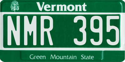 VT license plate NMR395