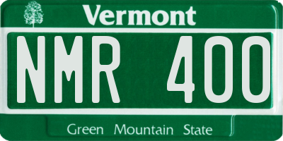 VT license plate NMR400