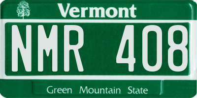 VT license plate NMR408