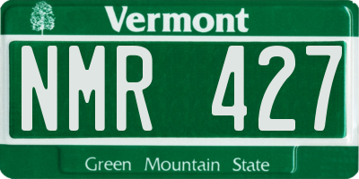 VT license plate NMR427