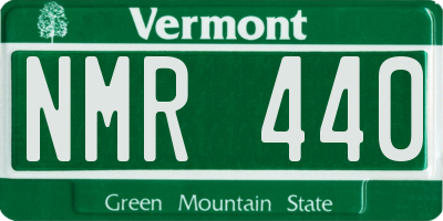 VT license plate NMR440