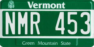 VT license plate NMR453