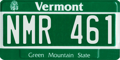 VT license plate NMR461