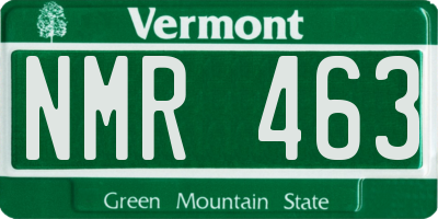 VT license plate NMR463