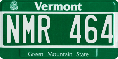 VT license plate NMR464