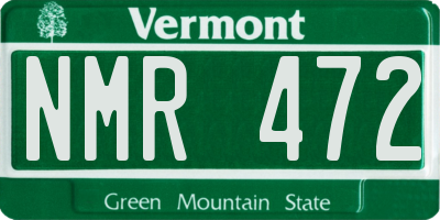 VT license plate NMR472