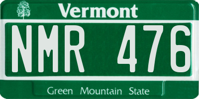 VT license plate NMR476
