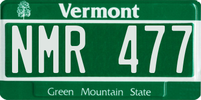 VT license plate NMR477