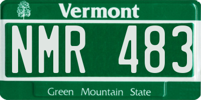 VT license plate NMR483