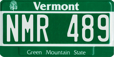 VT license plate NMR489