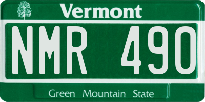 VT license plate NMR490