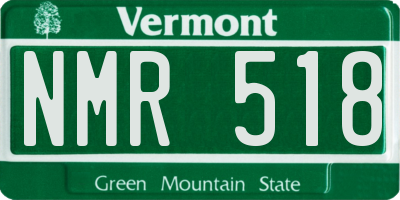 VT license plate NMR518