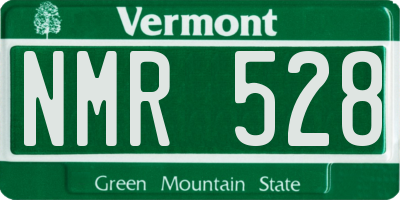 VT license plate NMR528