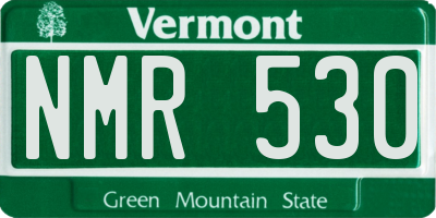 VT license plate NMR530