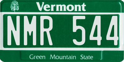 VT license plate NMR544