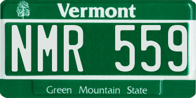 VT license plate NMR559