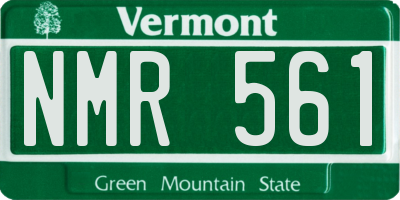VT license plate NMR561
