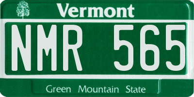 VT license plate NMR565