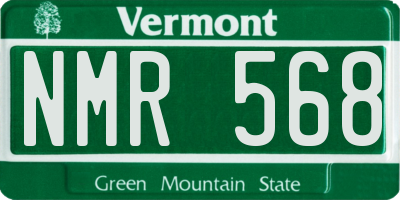 VT license plate NMR568
