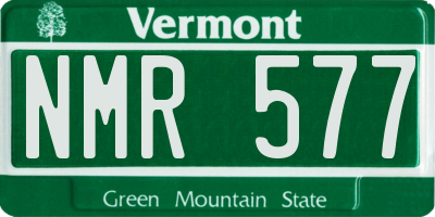 VT license plate NMR577