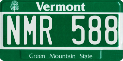 VT license plate NMR588