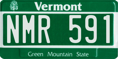 VT license plate NMR591