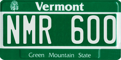 VT license plate NMR600