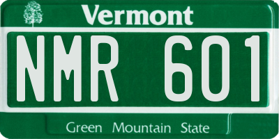 VT license plate NMR601